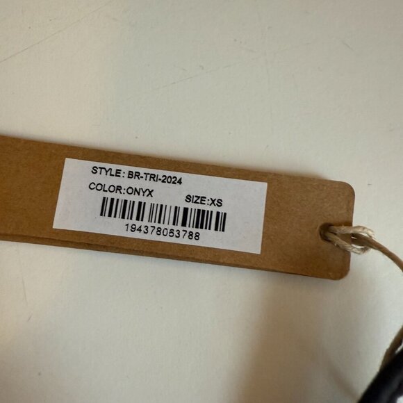 Skims Triangle Bralette Fits Everybody Black Onyx XS NWT - Picture 5 of 7